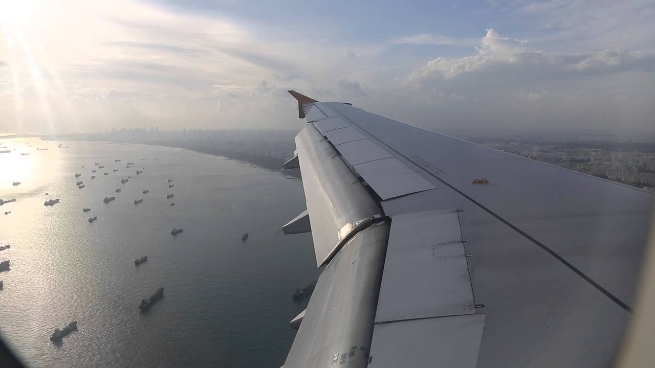 Tigerair Airbus A320 Landing - Singapore (TR 2459)
