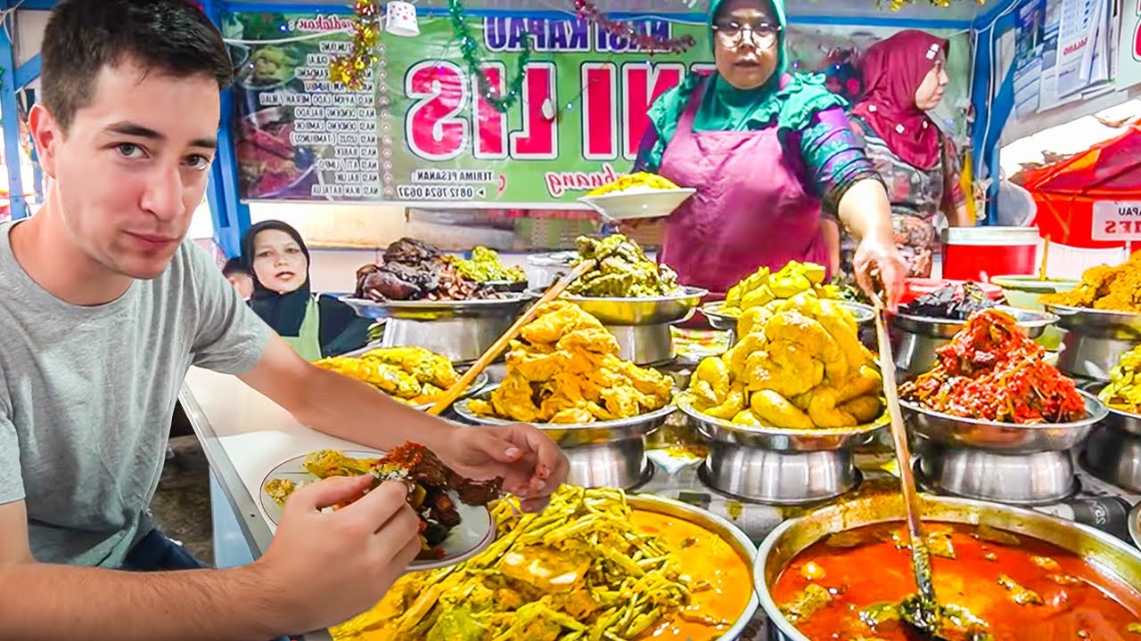 33 Indonesian STREET FOODS Across Indonesia!! NASI PADANG, YOGYAKARTA Gudeg + BANDUNG BBQ!!