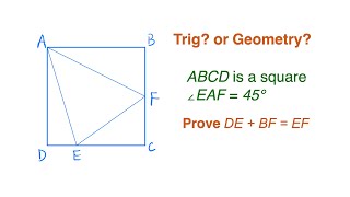 A Geometry Problem or A Trig Problem?