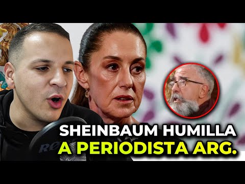 😱🇲🇽 Claudia Sheinbaum shuts up an Argentine journalist on live television! 🔥