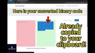 How to convert text to binary code