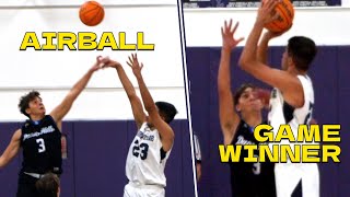 AIRBALL to start, GAME WINNER to finish