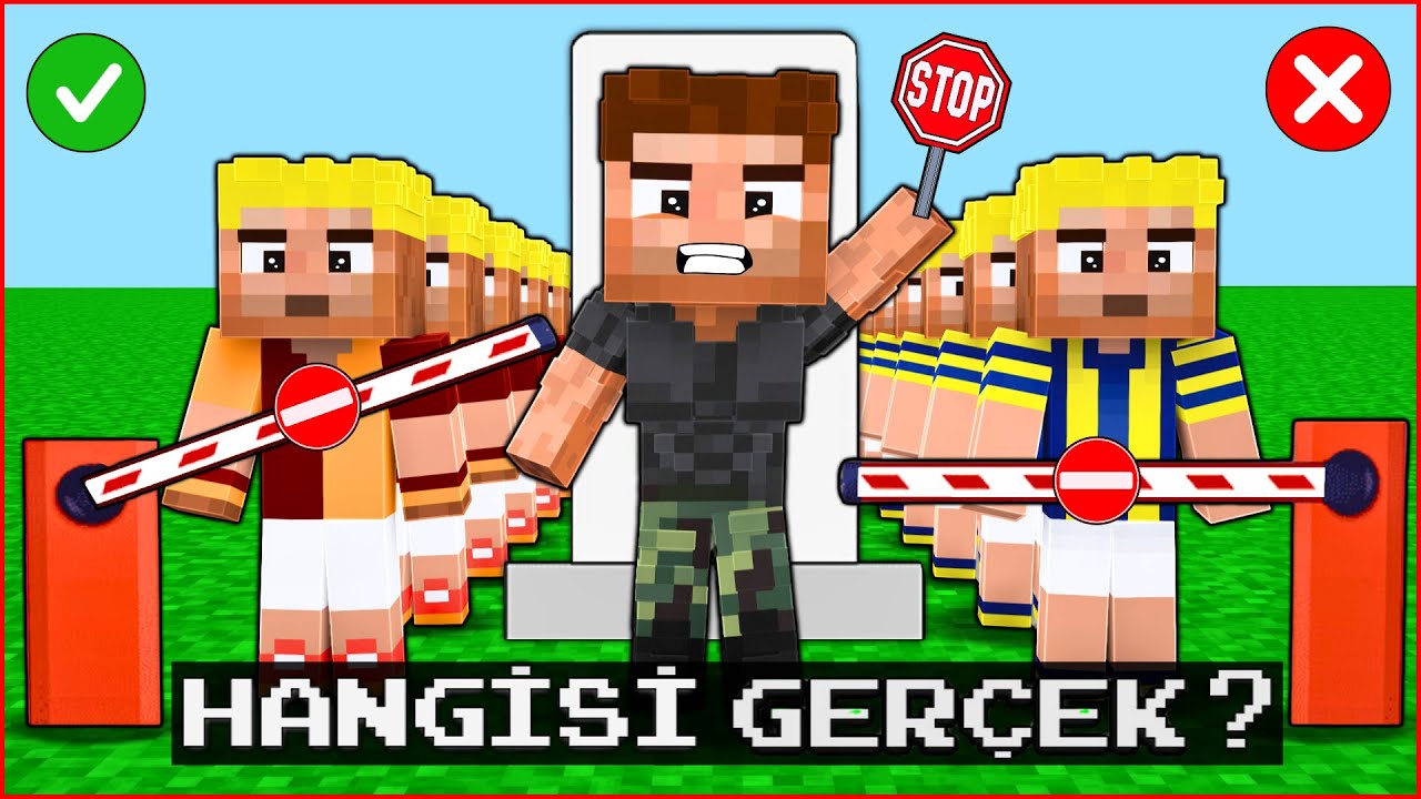 MİNECRAFT HANGİSİ GERÇEK FUTBOLCU KARDEŞİM EFEKAN? 😂 -Minecraft