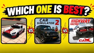 Extreme Car Driving Simulator vs Car Simulator 2 vs CarX Highway Racing | - Best Game in 2026? 🔥 screenshot 1