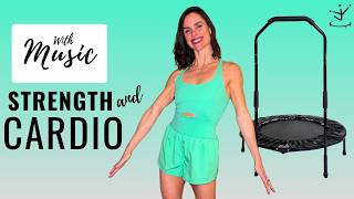 50 Min Cardio & Strength Rebounder Workout | Low Impact, All Levels, With Music screenshot 2