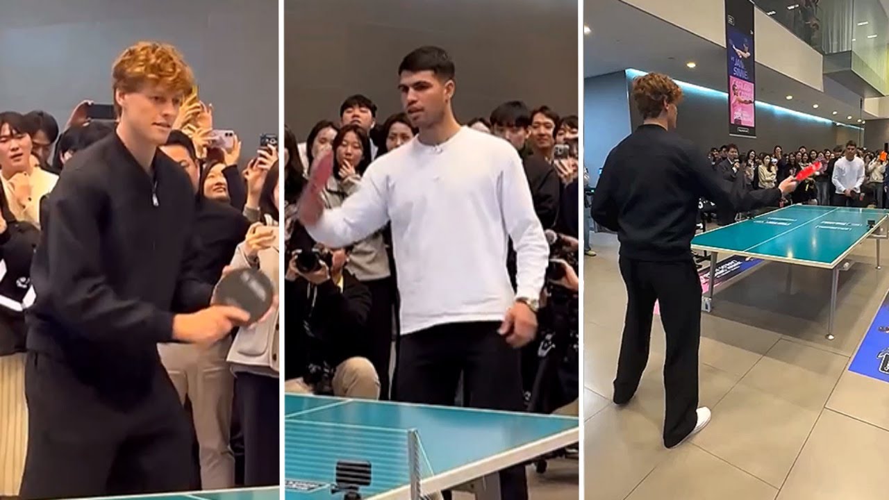 When Alcaraz and Sinner Play Ping Pong Instead of Tennis