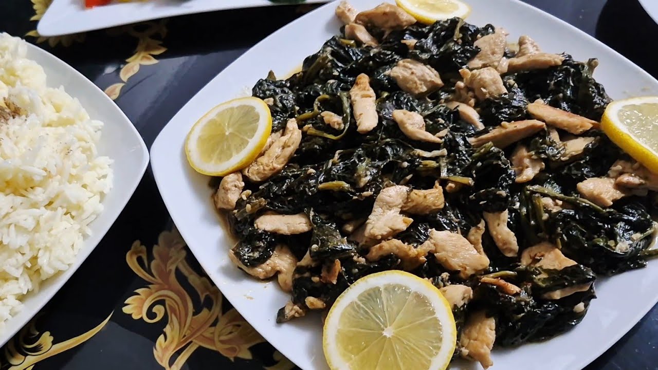 سبانخ بصدور الفروج بطعم خرافي 👌😍 Spinach with chicken breasts, a fantastic taste بطريقة مميزة رووعة🥰