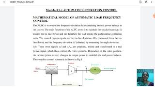 Famous Lecture Video_15EE81_Module-3_Mathematical model of ALFC_Gunasekari.R Net Worth