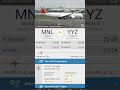 Philippines Airlines PAL118 มะนิลาไปโทรอนโต ใช้เครื่องแอร์บัส เอ350-1000 ลำใหม่