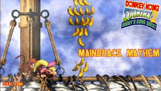 Mainbrace Mayhem, Warp Zone All Bonus and DK Coins | Donkey Kong Country 2