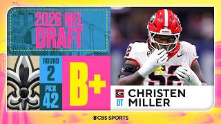 Celebrity Saints select Christen Miller in Second Round, No. 42 overall | | 2026 NFL Draft Grades & Reaction Profile