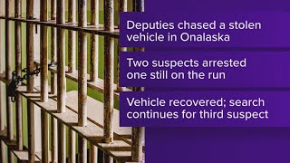 1 remains at large after evading Polk County deputies in stolen vehicle