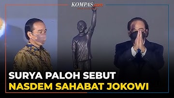 Hadiahi Patung 10 Tahun Kebersamaan, Surya Paloh Sebut Nasdem Sahabat Jokowi