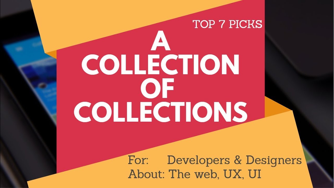 A collection of: UI,UX collections! You ll find everything in these ...