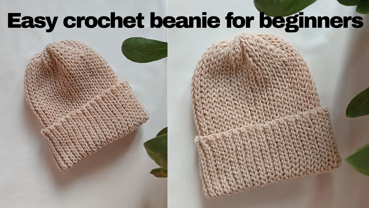 Crochet ribbed beanie | easy crochet beanie for beginners. - YouTube