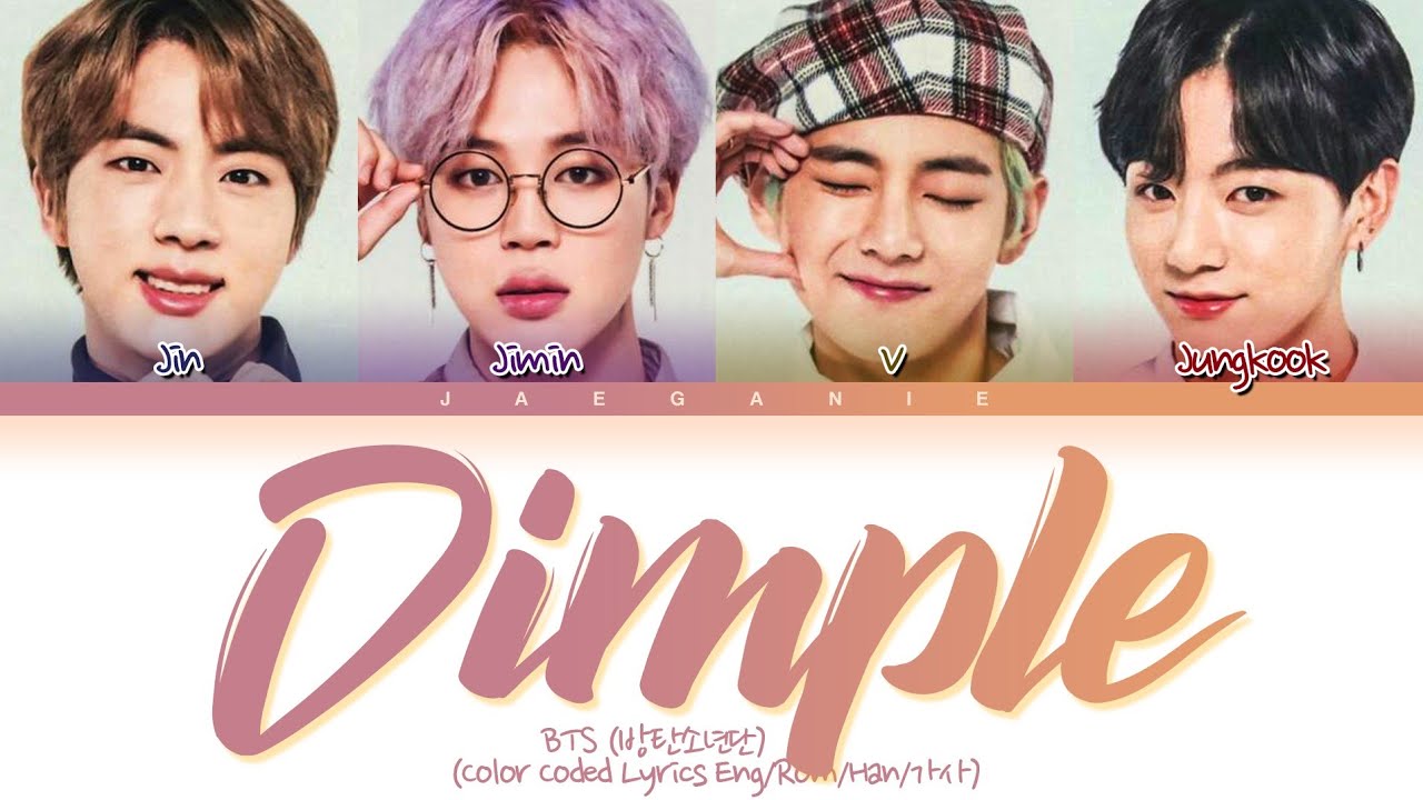 BTS    Dimple Color Coded EngRomHan