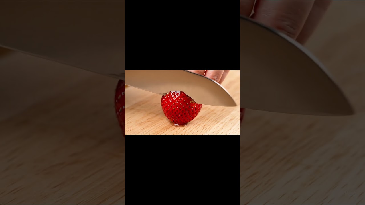 ASMR Strawberry Cutting 🍓 | Relaxing Knife Sounds