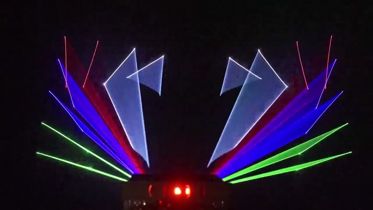 New Dual Projection Full Color 3D Animation Laser Light-A28