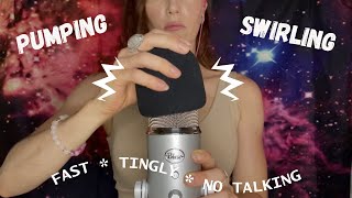 FAST Mic Pumping & Swirling ASMR | Tingly✨ | NO Talking 🤫 Study 📚 Relax 😌 Sleep 😴