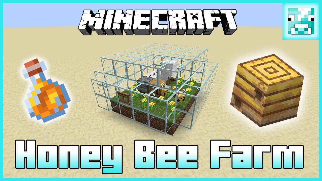 Minecraft 1.15: Compact HONEY BEE FARM Tutorial - YouTube