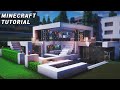 How to Build a House in Minecraft - Modern Pool House Tutorial / easy minecraft / #21