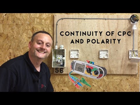 Continuity of CPC and Polarity of our 1 Way Lighting Circuit (R1 + R2 Measured in Ohms)