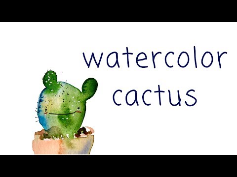 Painting SUPER FUN: Watercolor Catcus Friends!