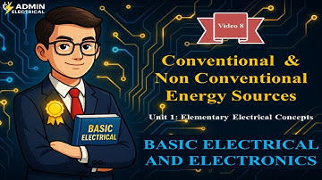Conventional  & Non Conventional Energy Sources | Basic Electrical & Electronics