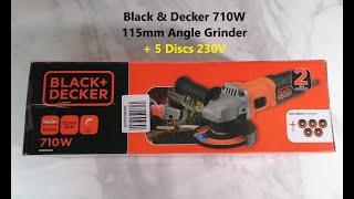 Black & Decker 710W 115mm Angle Grinder