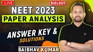 NEET UG 2023 | Biology Answer Key | Baibhav Kumar