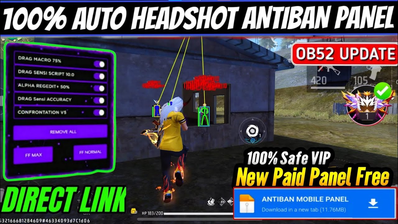 Free Fire Panel Mobile 🔥 FF Antiban Panel OB52 | Free Fire Hack New 😈 FF Injector 2026 | FF Panel