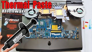 Repasting CPU &amp; GPU Alienware 17 R4 |Dell Gaming Laptop