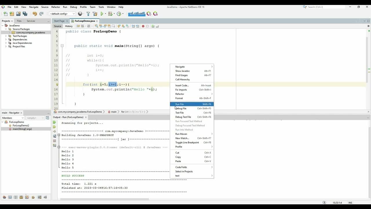 #15 Java Tutorial | for loop | looping concept | Java in Tamil - YouTube