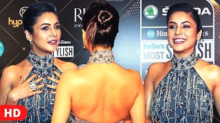 Shehnaaz Gill Flaunts Her Exy Shiny Figure In Backless Outfit At Ht Most Stylish Awards 2022