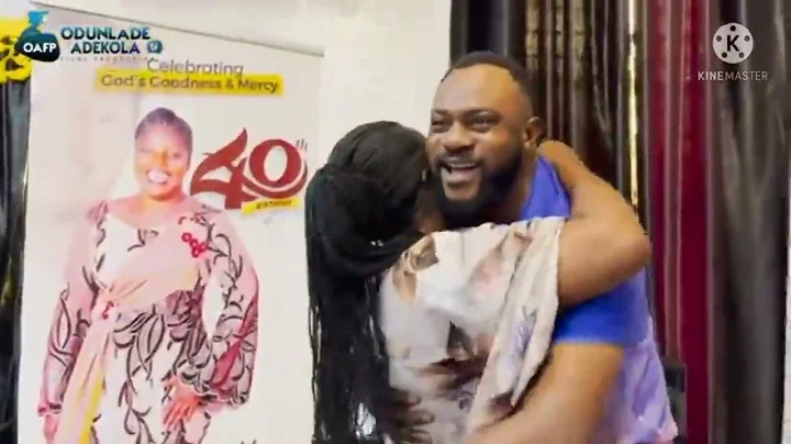 Watch how Odunlade Adekola surprises wife and Proposed to her again