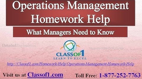 What Managers Need to Know : Business Management Homework Help by Classof1.com