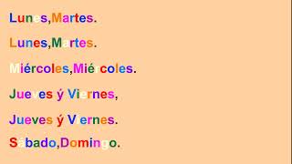 Easy Maker the Video with (Spanish-Los Días de la Semana)