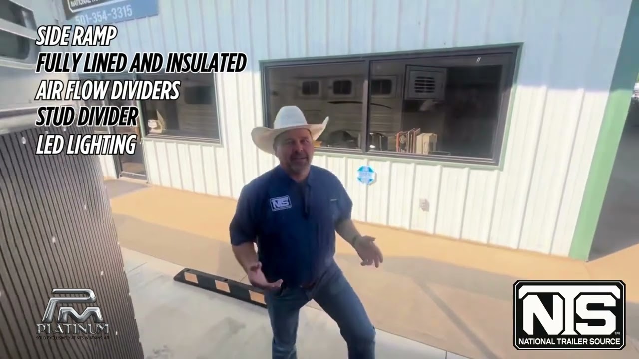 NEW 2025 Platinum 5-Horse Side Load Gooseneck with 15’10″ Outlaw Conversions.