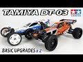 Tamiya DT-03 (& DT-02) Best Basic Upgrades x 2: Metal Ball Bearings & Steel Pinion