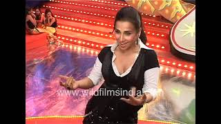 Vidya Balan dance rehearsal on sets of Kismat Konnection with backup dancers