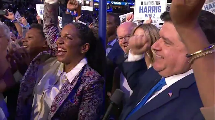 Gov. JB Pritzker casts Illinois' votes for Kamala Harris