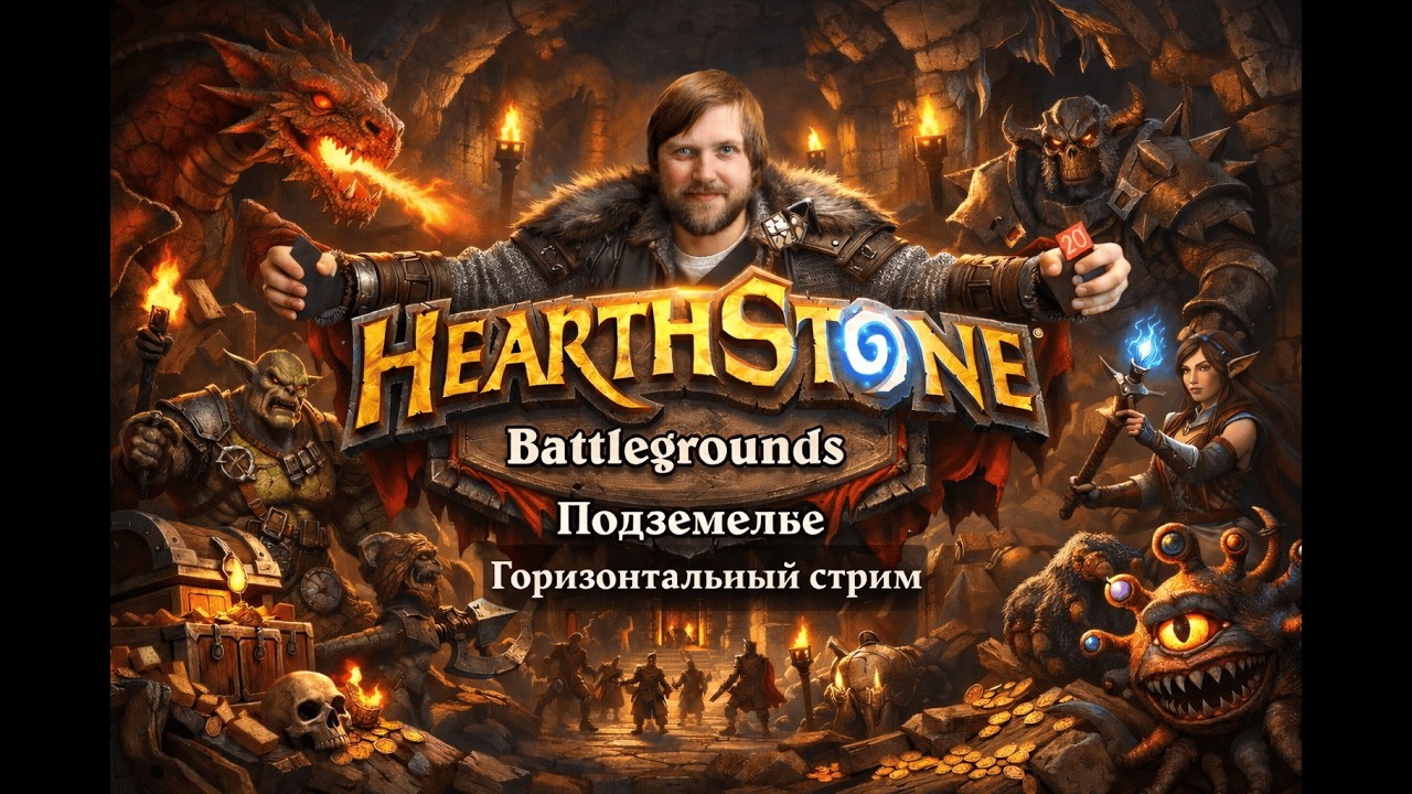 гор⭐️  Играем в подземелье HS⭐️#hs #hearthstone #hsbg
