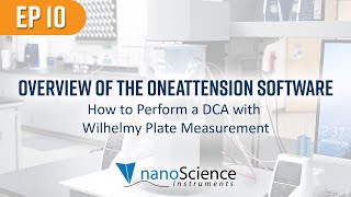 Dynamic Contact Angle Measurements With A Wilhelmy Plate Oneattension Software Episode