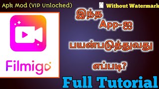 How To Use Filmigo Video Editor In Tamil | Filmigo Video Maker Full tutorial | Filmigo Video Editing screenshot 3