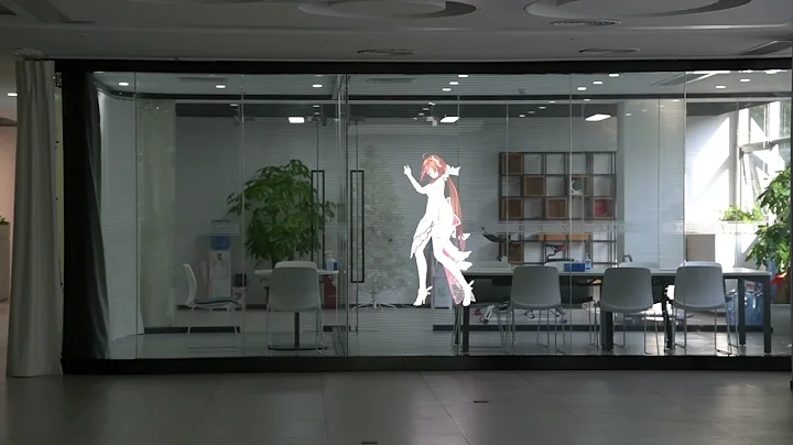 Muxwave Holographic Transparent Led Screen 3D Led Display Video Wall Digital Sign Signage for Window