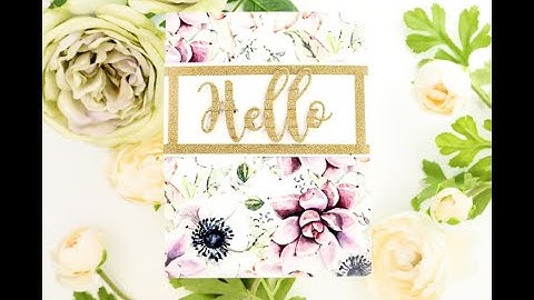 Unity Quick Tip: Washi Die Cut Sentiment