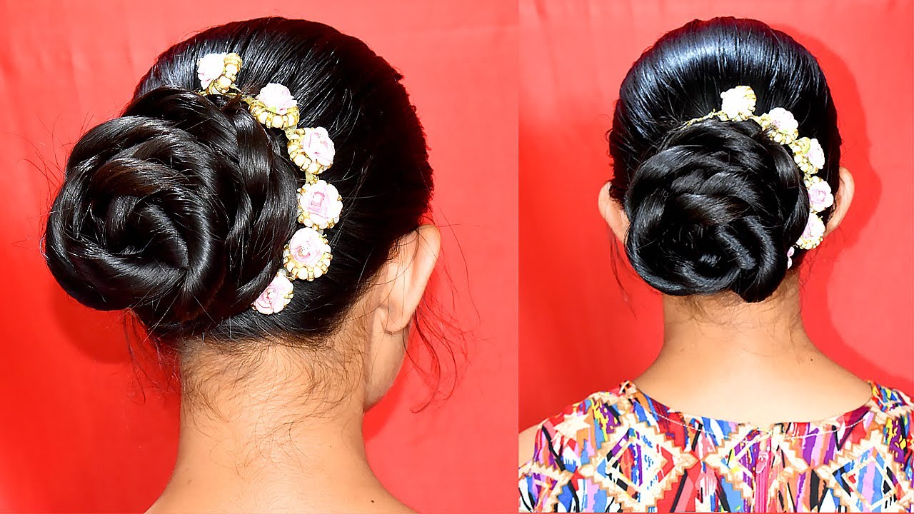 42 Best Bridal Hairstyles To Match With Sarees: From Braided Bun To Dreamy  Waves