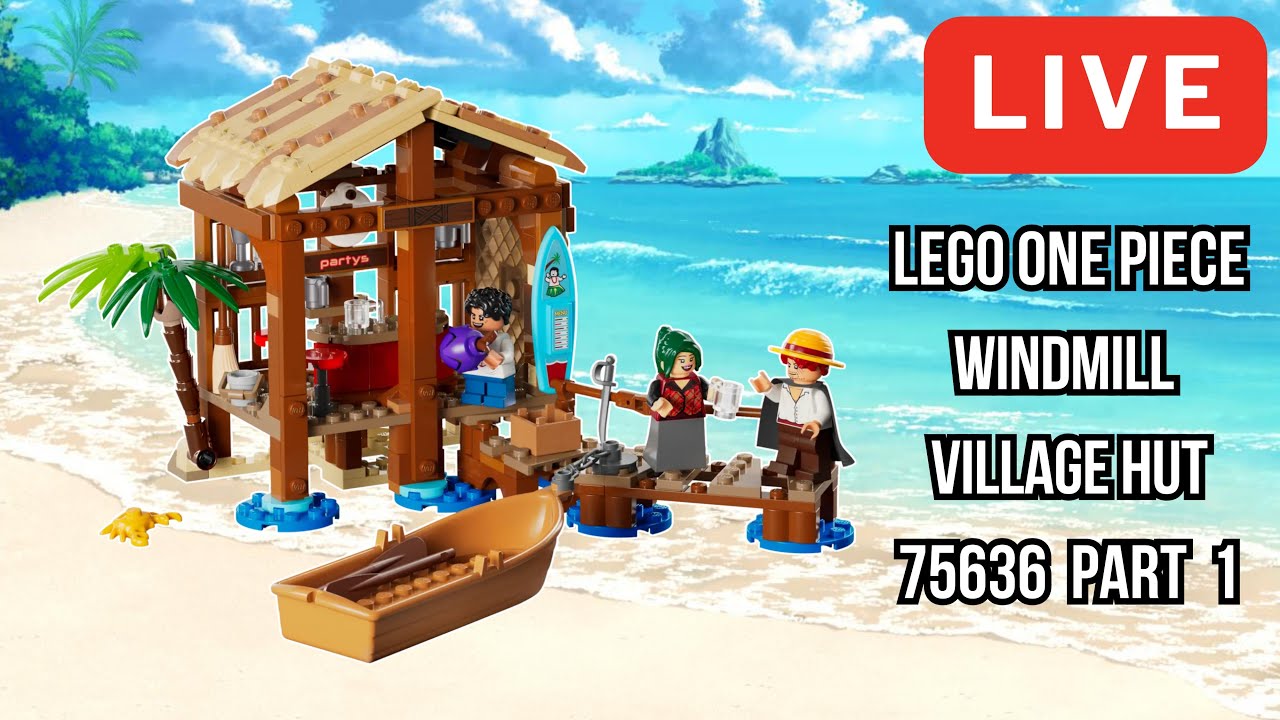 🔴Let's Build the LEGO One Piece Windmill Village Hutt 75636 Pt1
