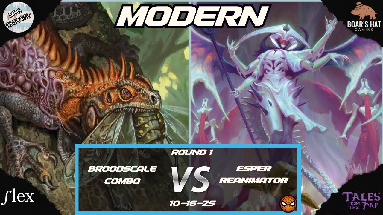 Комбо BroodScale против Esper Reanimator [MTG Modern, раунд 1]