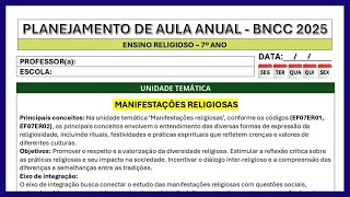 Modelo Plano de Aula Editável em WORD de Acordo com a BNCC 2025